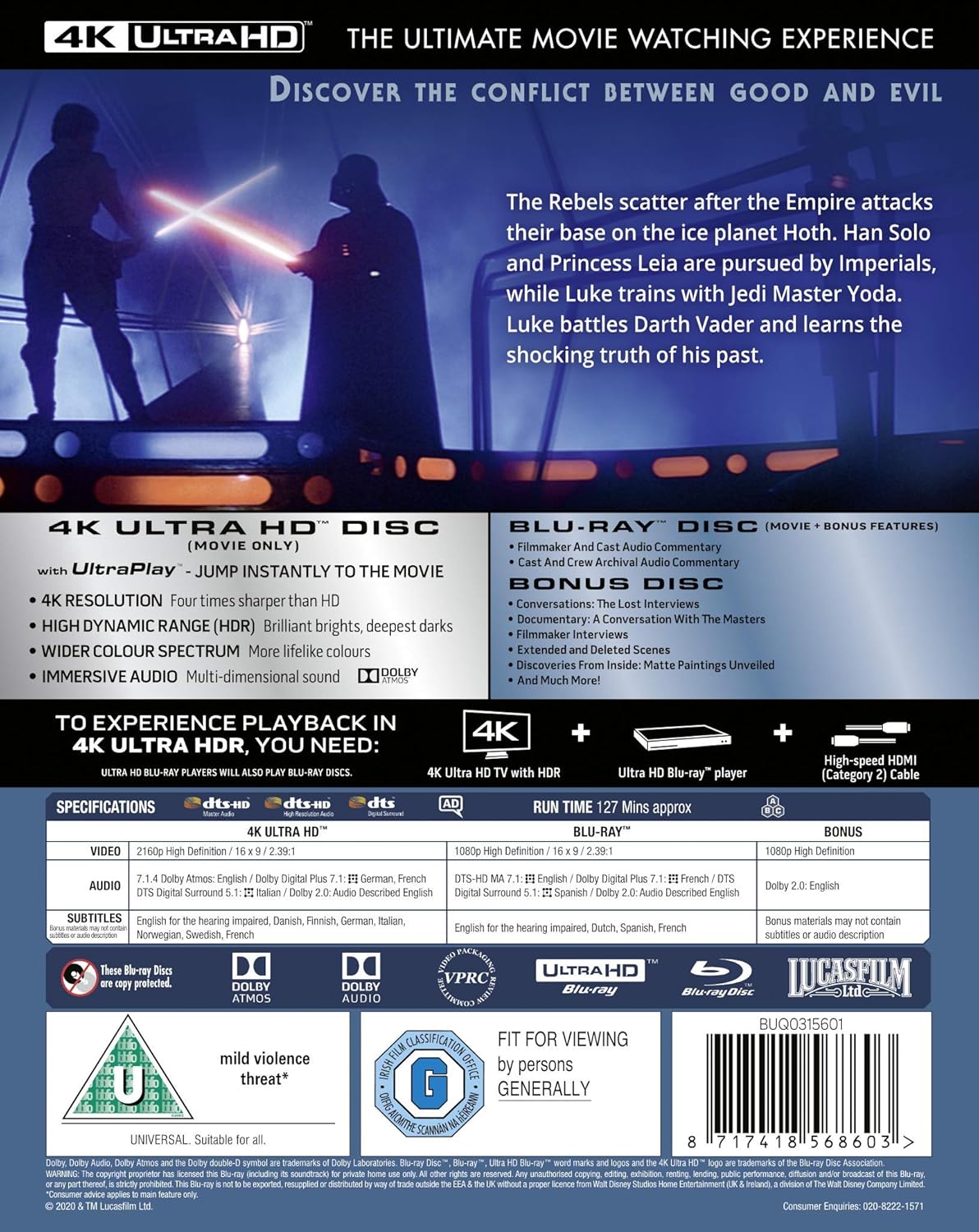 Star Wars V - The Empire Strikes Back (4K Ultra HD + Blu-ray) - 2