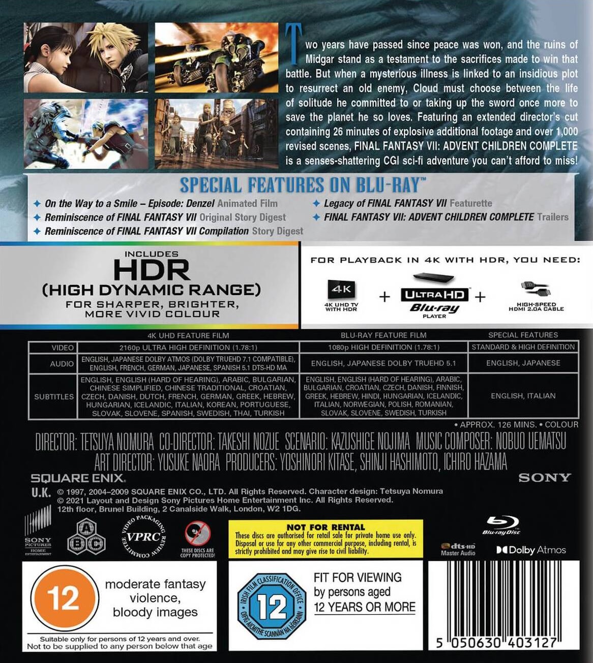 Final Fantasy VII - Advent Children (4K Ultra HD + Blu-ray) - 2