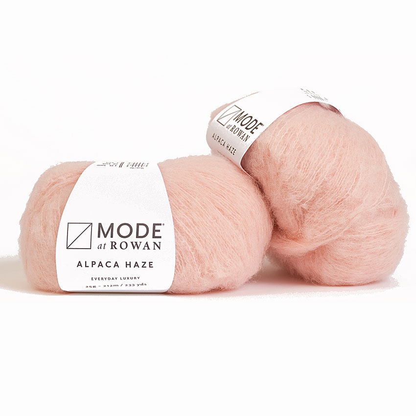 Rowan Garn Alpacka Haze Peony Ljus Laxrosa 17