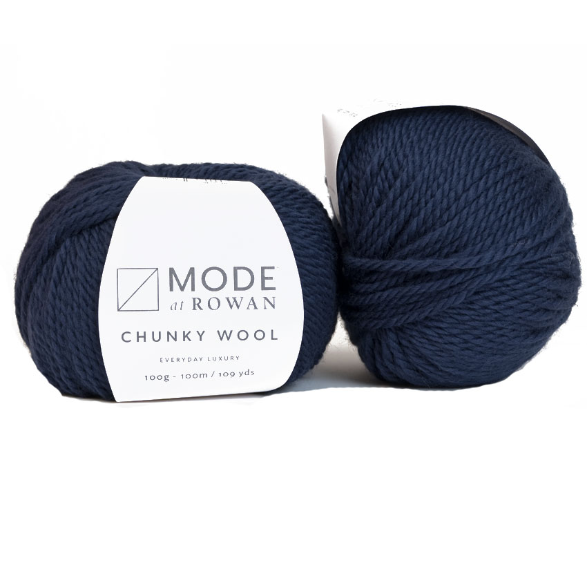 Rowan Chunky Wool Garn Winter Mörkblå 11