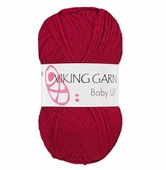 Viking Baby Ull 355 Julröd