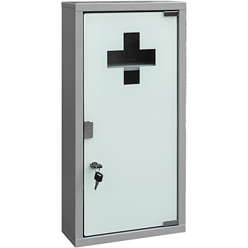 Duschy Medicine Cabinet Gray lockable
