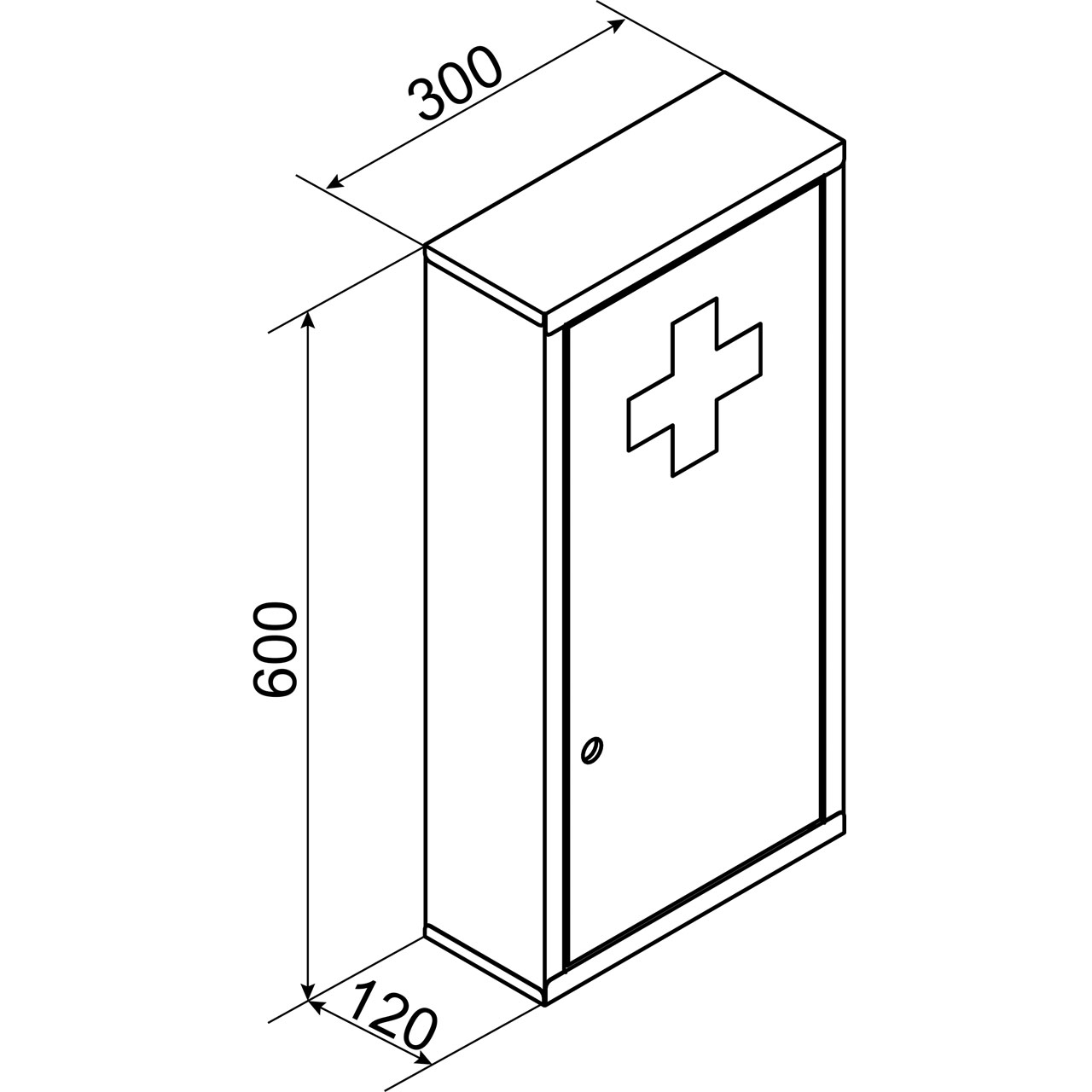 Duschy Medicine Cabinet Gray lockable - 8