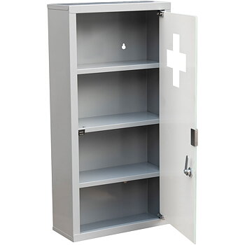 Duschy Medicine Cabinet Gray lockable
