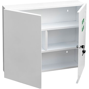 Duschy Medicine cabinet large white lockable