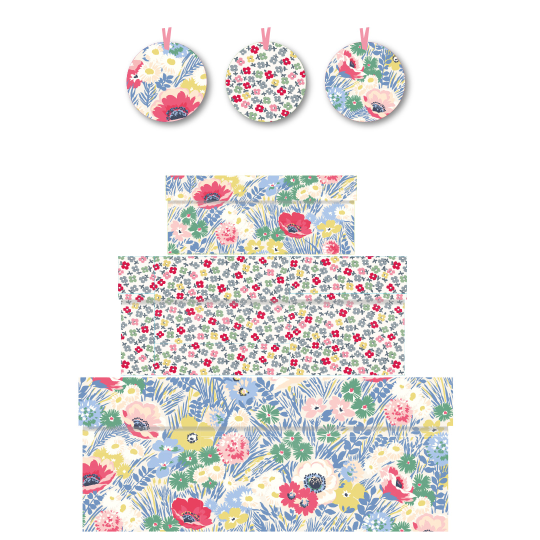 Winfield Flowers, Cath Kidston, Nest of 3 Boxes