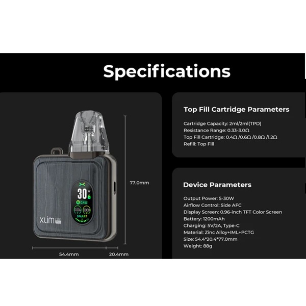 Oxva Xlim SQ Pro 1200mAh - Startpaket - 4