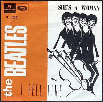 BEATLES - I feel fine 7" Norway PS 1964
