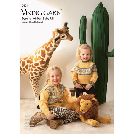 Mönsterkatalog Viking Baby ull 2401 STL: 2-12 år Stickfasthet 28 m per 10 cm