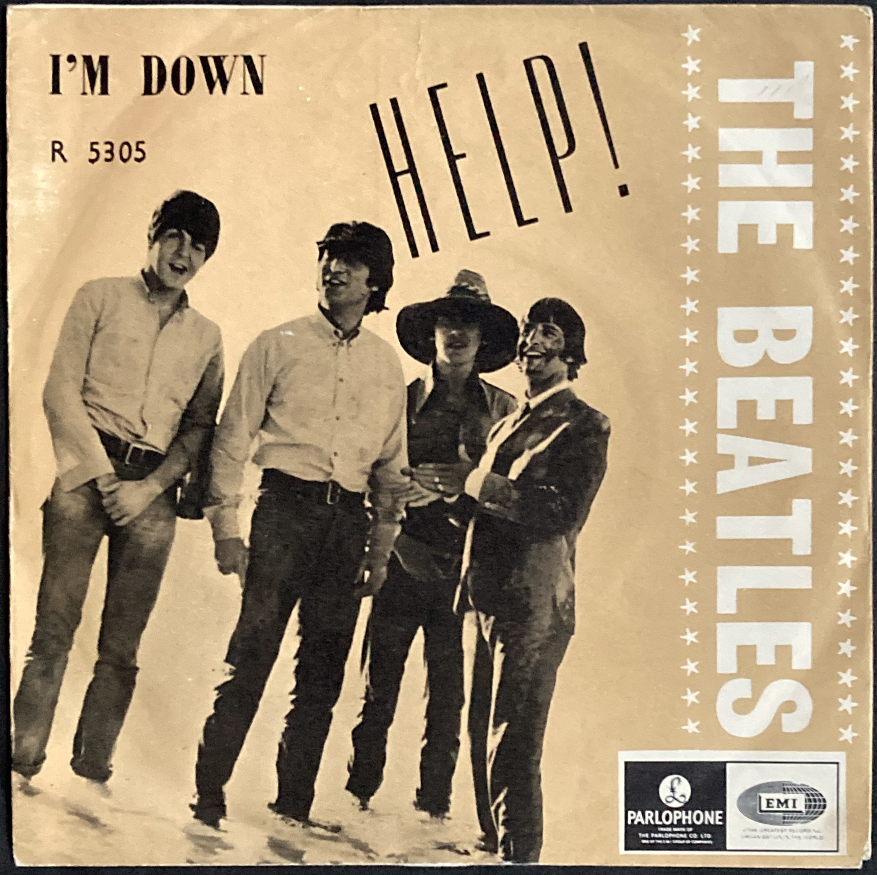 BEATLES - Help! 7" Norway PS 1965