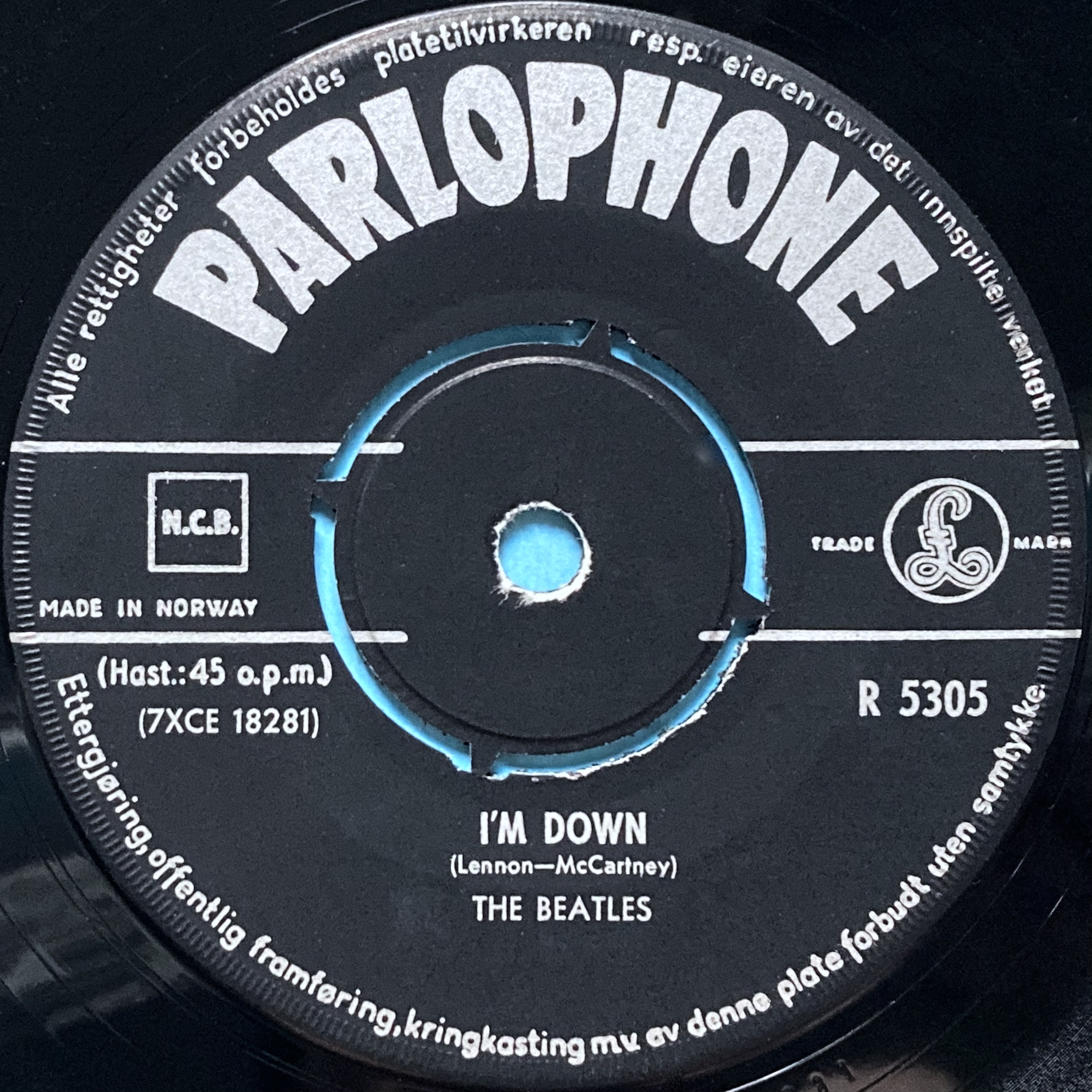 BEATLES - Help! 7" Norway PS 1965 - 4