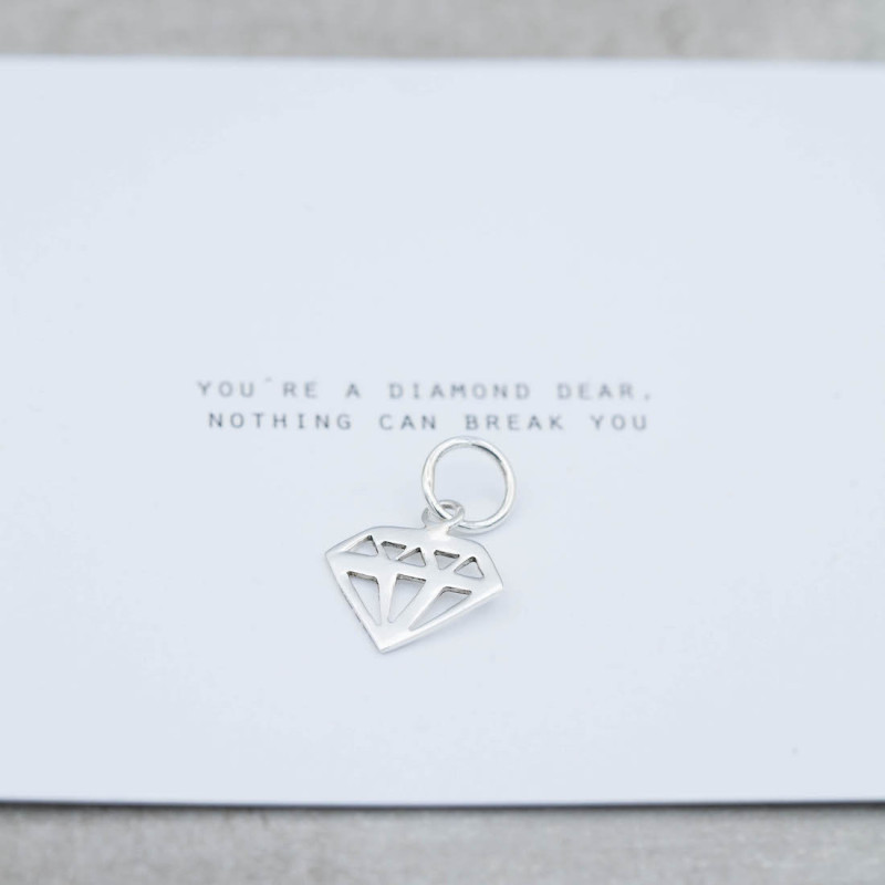 by Faith - Berlock diamant silver