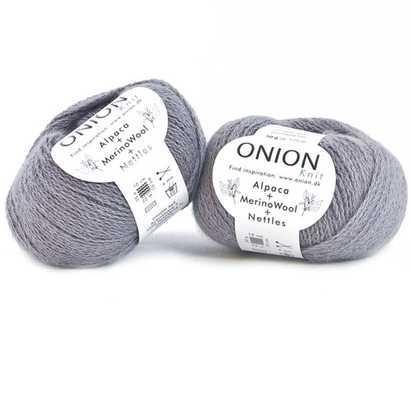  Grå Alpaca + Merino Wool + Nettles Onion 1205