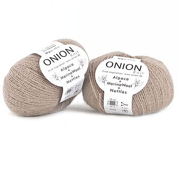 Sand (beige) Alpaca + Merino Wool + Nettles Onion 1207