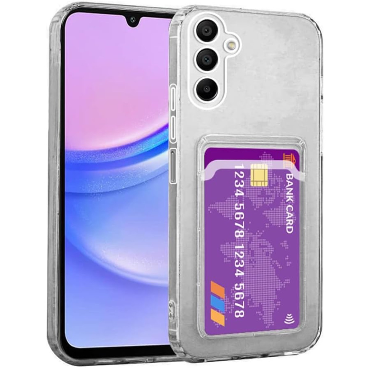 Samsung Galaxy A15 skal korthållare mobilskal slot - 3