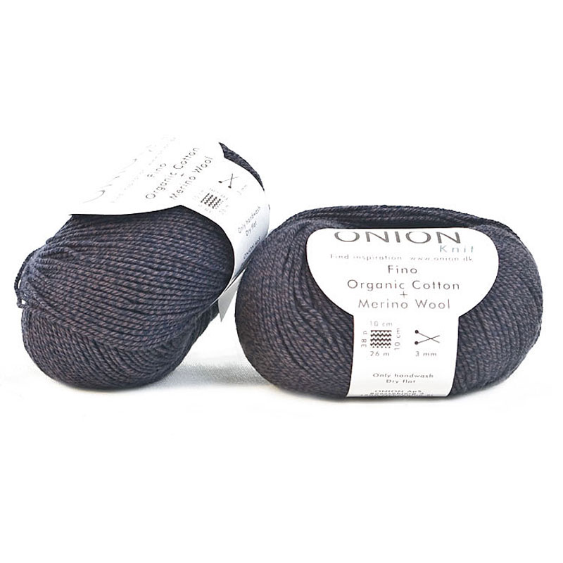 Mörkgrå Fino Organic Cotton + Merinoull 508