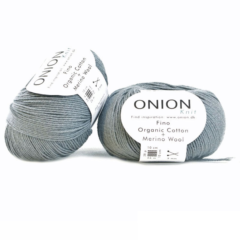 Ljusgrå Fino Organic Cotton + Merinoull 509