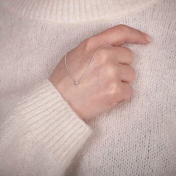 by Faith - Halsband silver minihjärta