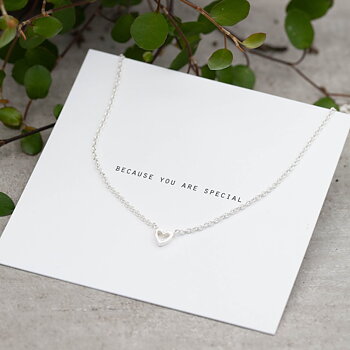 by Faith - Halsband silver minihjärta