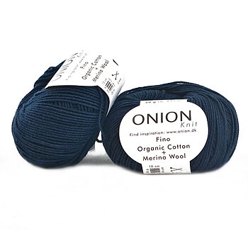 Mörkblå Fino Organic Cotton + Merinoull 515