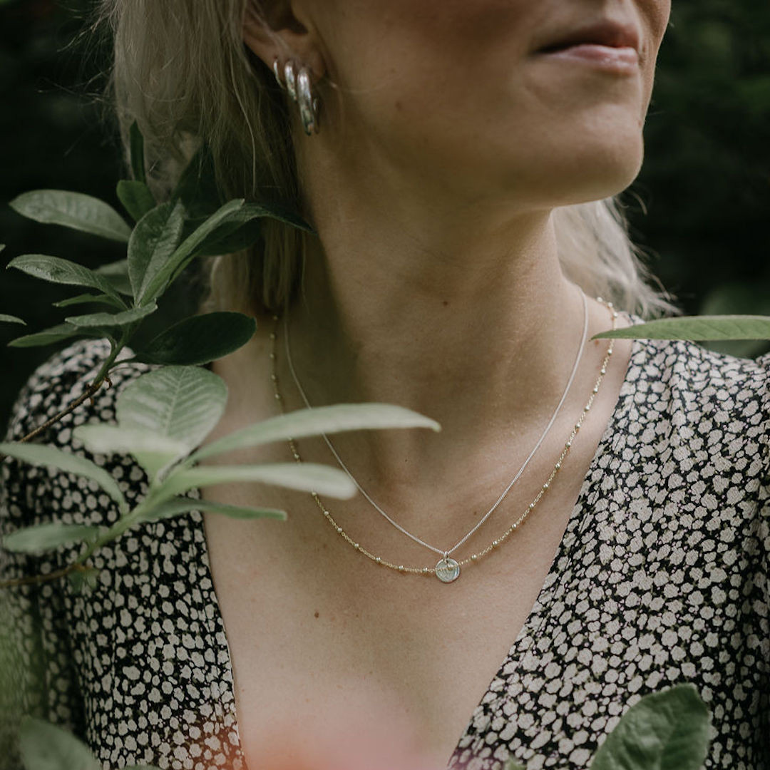 by Faith - Guldkedja länk med kulor - 3