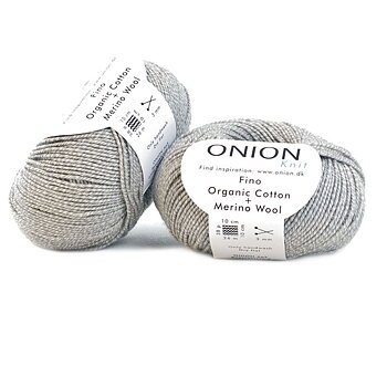 Melerat grå Fino Organic Cotton + Merinoull 518