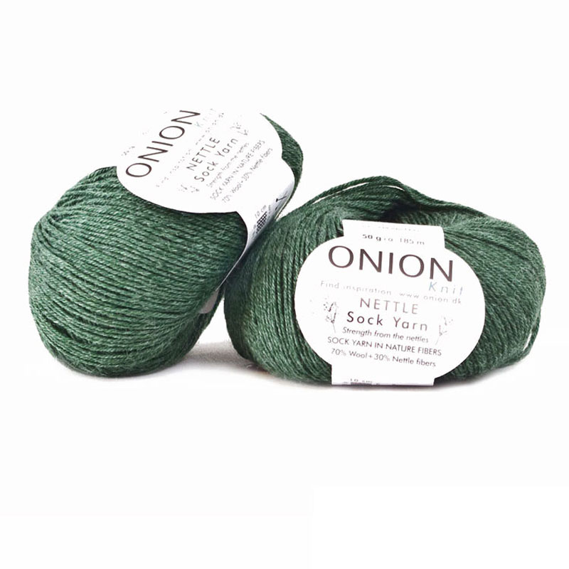 Grön Nettle Sock Yarn Onion 1006