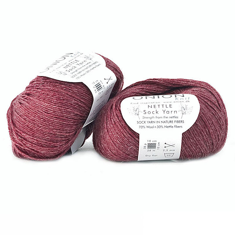 Mörkröd Nettle Sock Yarn Onion 1008