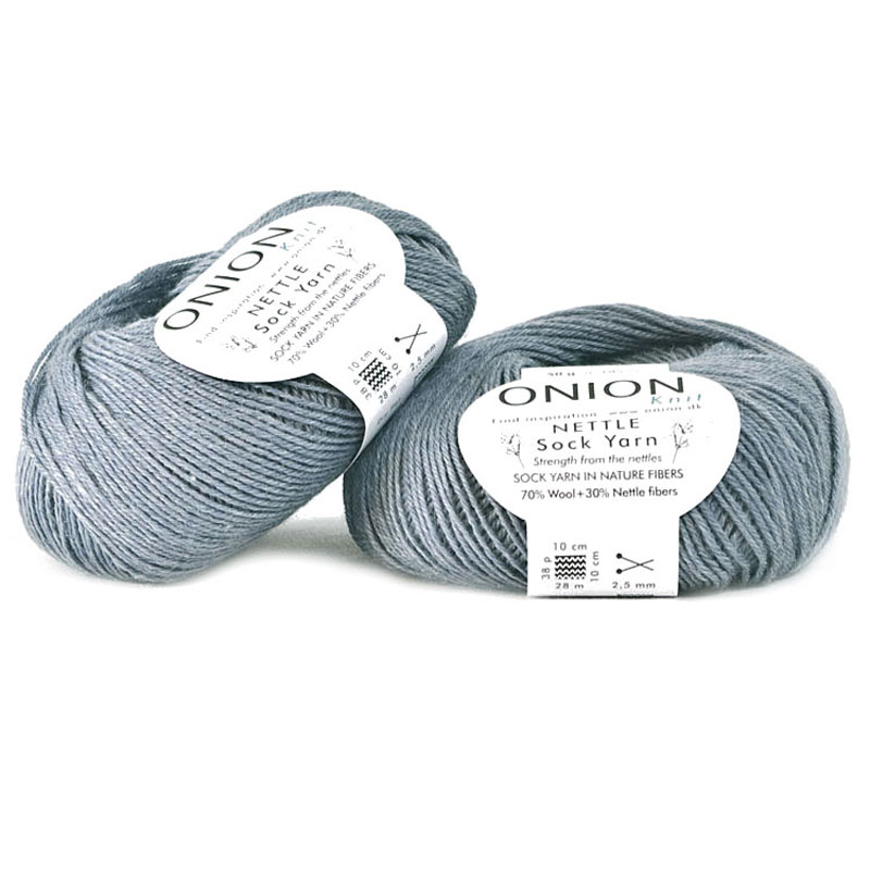 Grå Nettle Sock Yarn Onion1017
