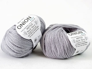 Ljusgrå Nettle Sock Yarn Onion 1018
