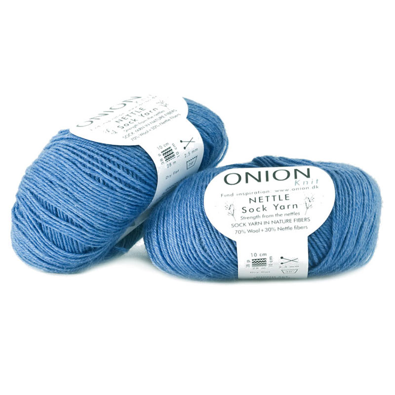 Himmelsblå Nettle Sock Yarn Onion 1020