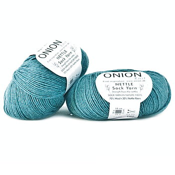 Ljus Petrol Nettle Sock Yarn Onion 1025