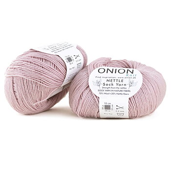 Ljusrosa Nettle Sock Yarn Onion 1029