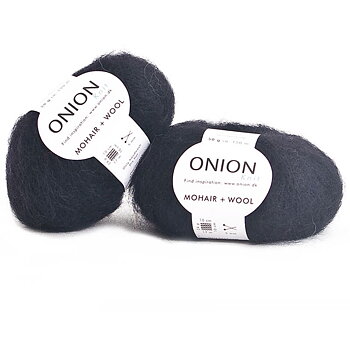 Svart Mohair + Wool Onion 302