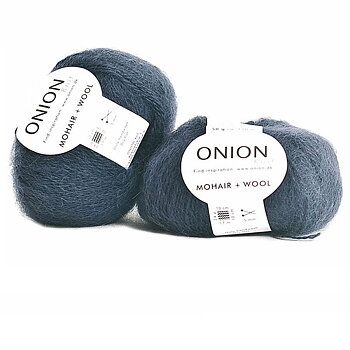 Mörkgrå Mohair + Wool Onion 303