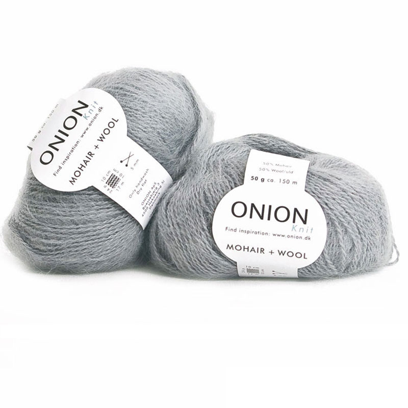 Mellangrå Mohair + Wool Onion 304