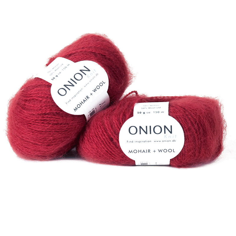 Röd Mohair + Wool Onion 310