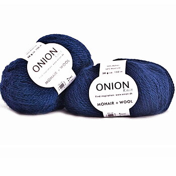 Marinblå Mohair + Wool Onion 316