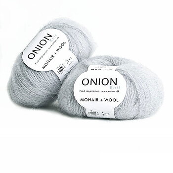 Ljusgrå Mohair + Wool Onion 317