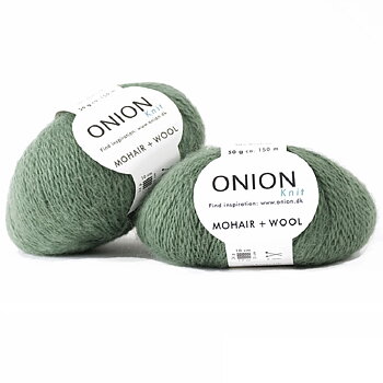 Ljusgrön Mohair + Wool Onion 320