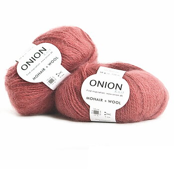 Marsala (ljusröd) Mohair + Wool Onion 324
