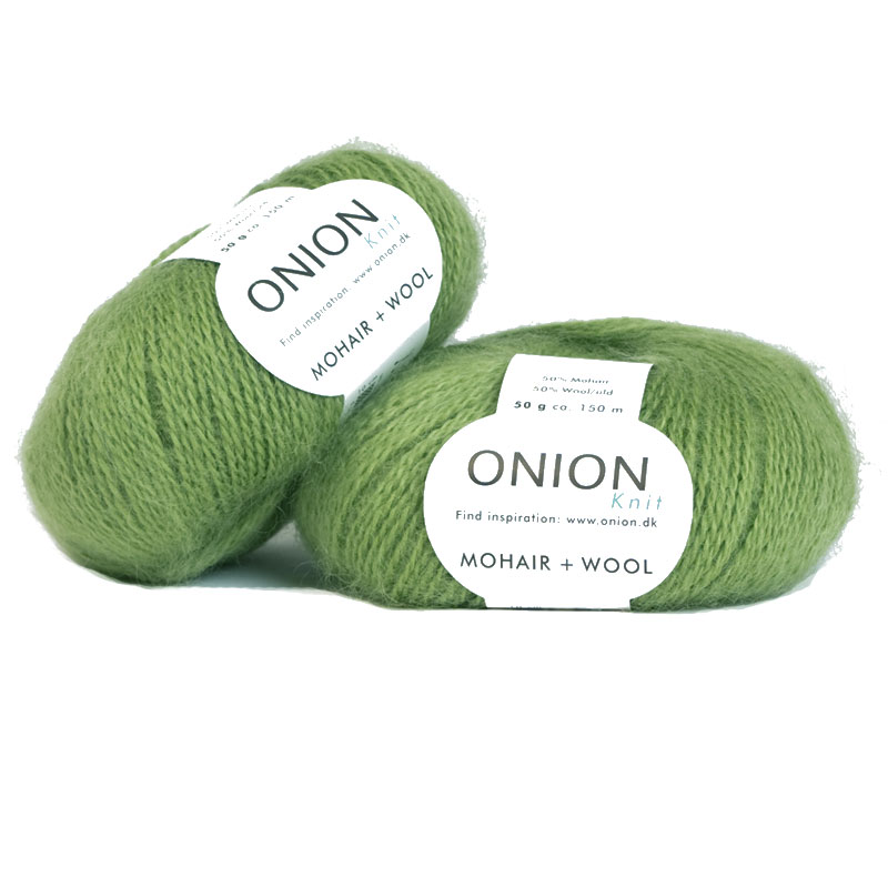 Grön Mohair + Wool Onion 314
