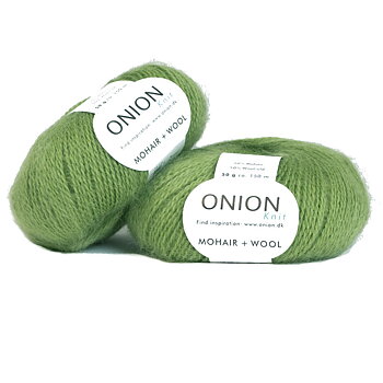 Grön Mohair + Wool Onion 314
