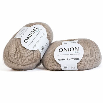 Marcipan (ljus vitbeige) Mohair + Wool Onion 329