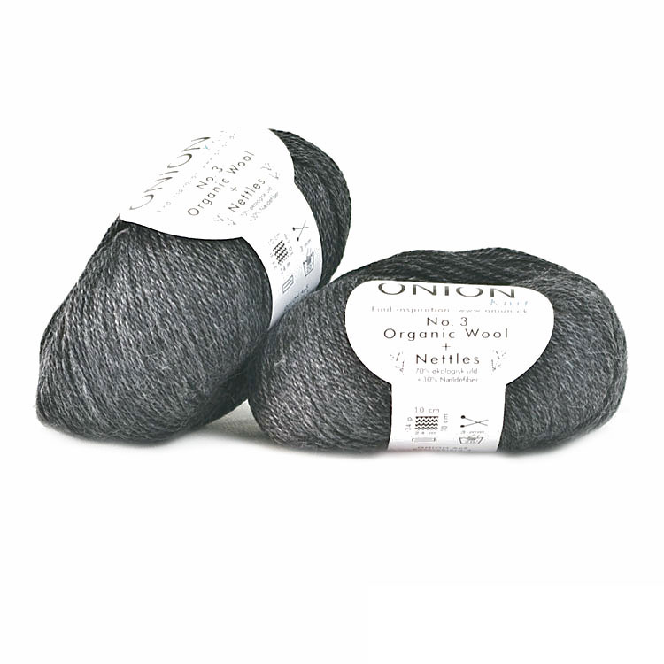 Koksgrå No. 3 Organic Wool + Nettles Onion 1102