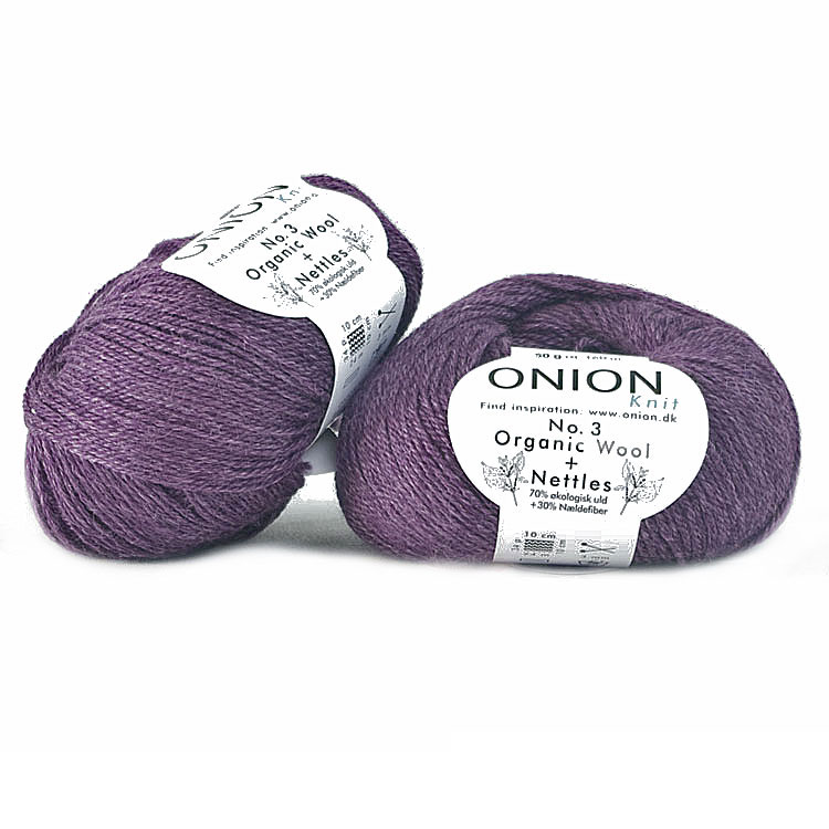 Mörklila No. 3 Organic Wool + Nettles Onion 1112
