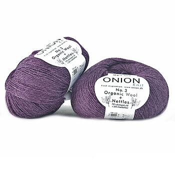 Mörklila No. 3 Organic Wool + Nettles Onion 1112