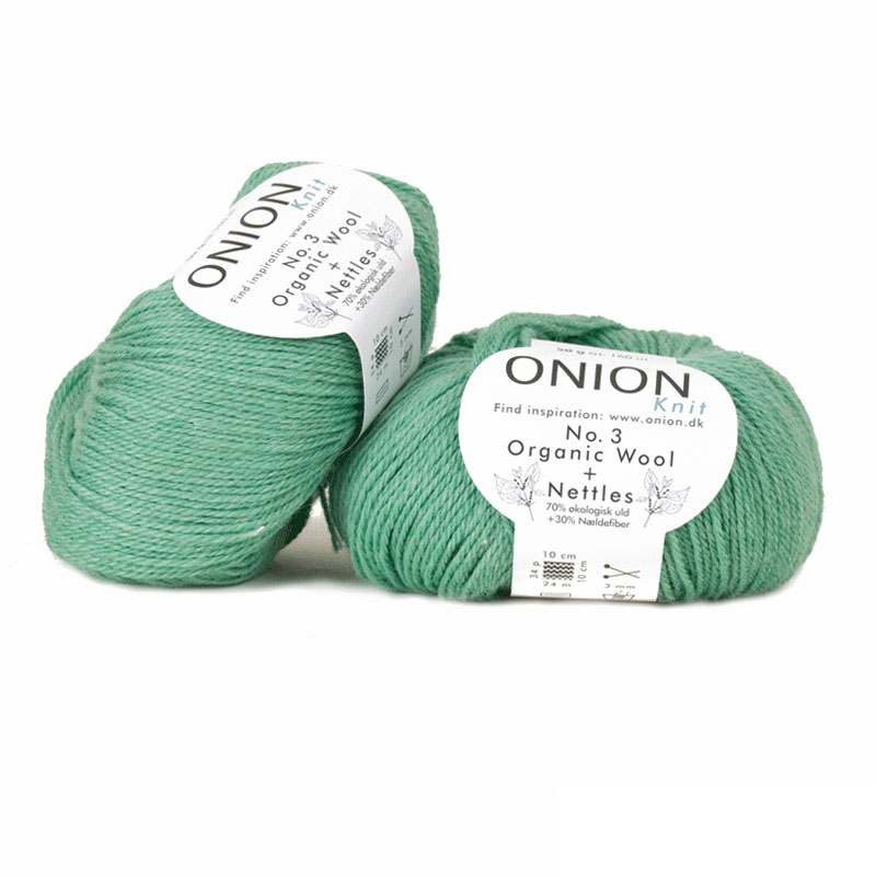 Ljusgrön No. 3 Organic Wool + Nettles Onion 1114