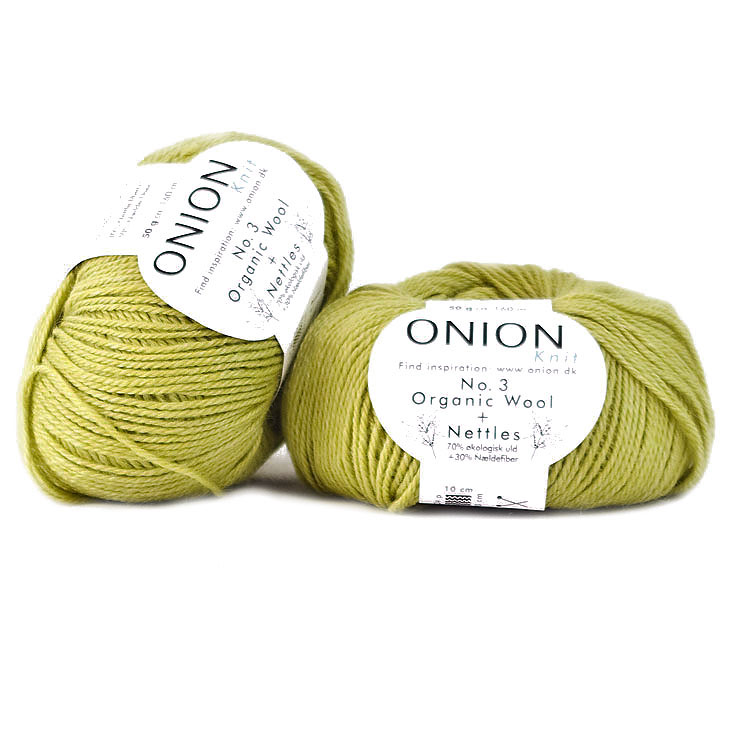 Lime (grön) No. 3 Organic Wool + Nettles Onion 1116