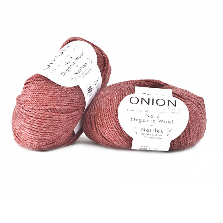 Ljusröd No. 3 Organic Wool + Nettles Onion Marsala 1119